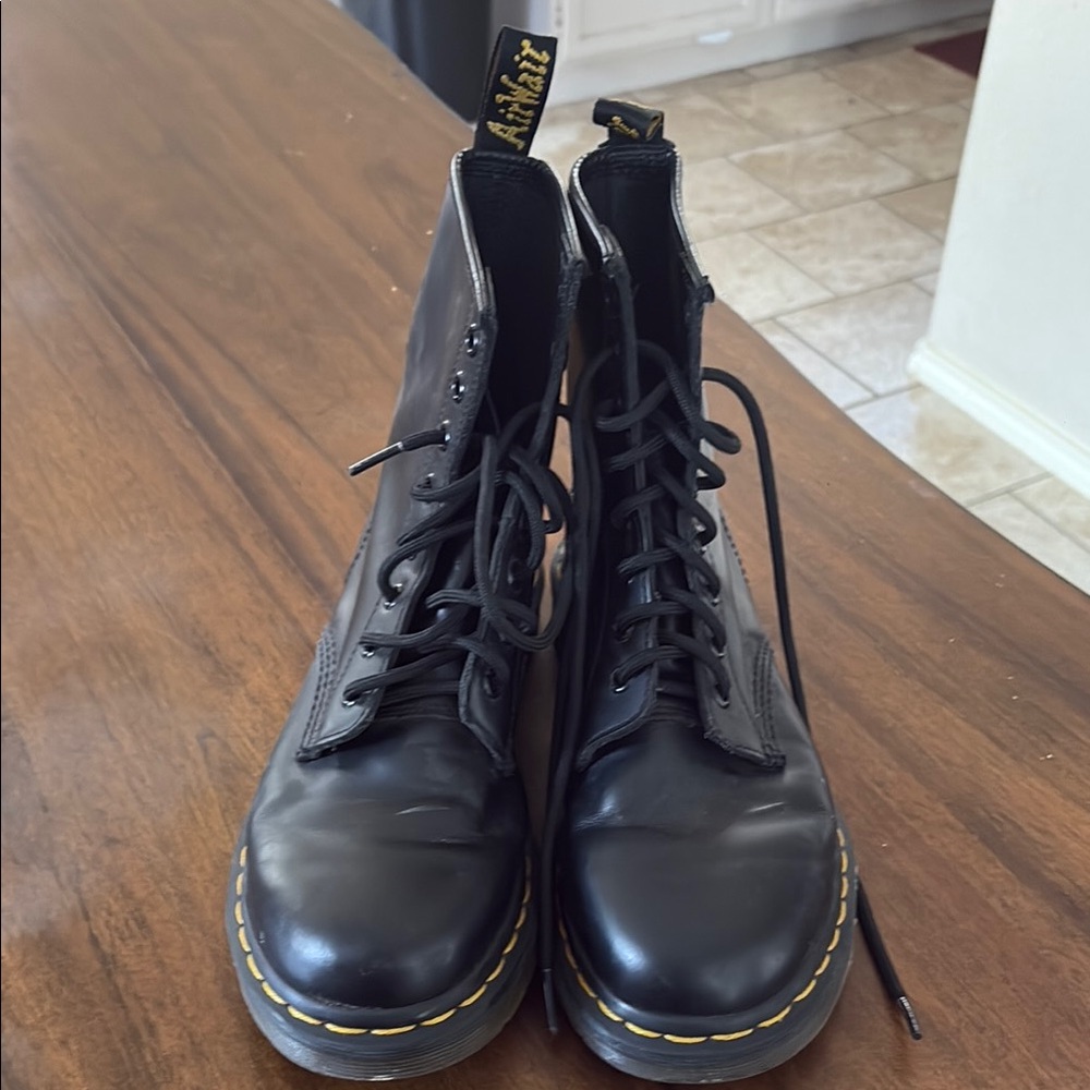 Dr. Martens Black Leather Boots